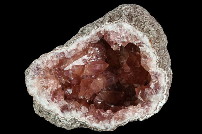 Pink Amethyst Geode Section - Argentina #124164
